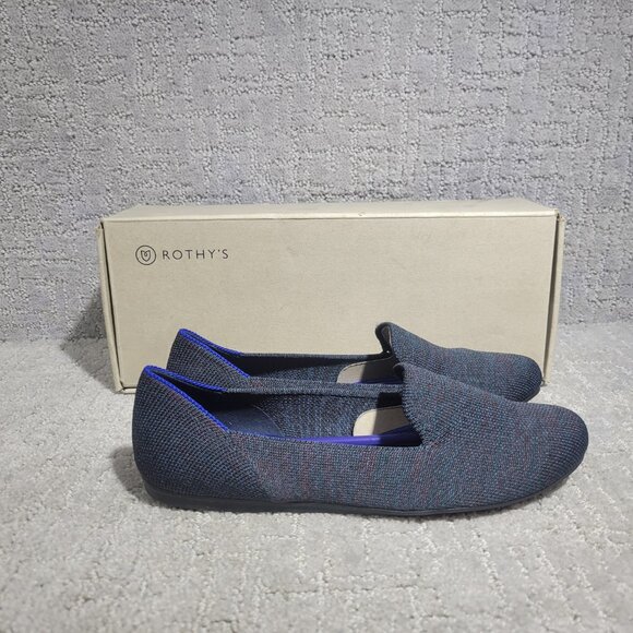 Rothy’s The Loafer Navy Heather Shoes Women's Size US 7, 7.5, 8, 10, 10.5, 11 - Picture 2 of 7